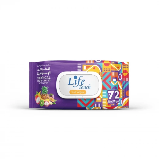 Life Touch Tropical Fruits Scented Wet Wipes Life Touch Tropical Fruits Scented Wet Wipes