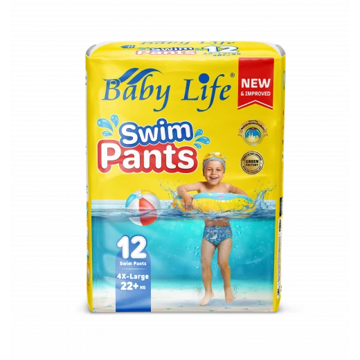 Baby Life Swim Pants Diapers XXL (+22 kg) – 12 Pieces Baby Life Swim Pants Diapers XXL (+22 kg) – 12 Pieces