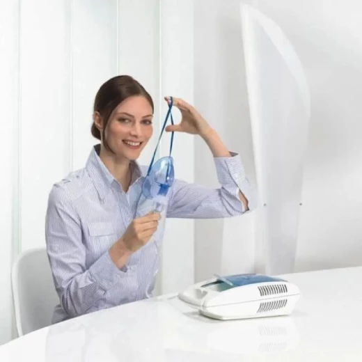 Beurer IH21 Nebuliser, Compressed Air Technology for Respiratory Relief, High Aerosol Output for Fast Medication Delivery, Includes Adult & Child Masks, Easy Home Use - Beurer - Image 4