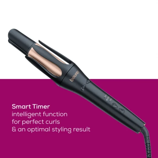 Beurer HT75 Automatic Hair Curler, Ceramic Tourmaline Coating with 4-Way Ionic Technolo, Smart Curl Timer, Anti-Tangle Design, 360° Swivel Cord, Smooth, Shiny Curls - Beurer - Image 6