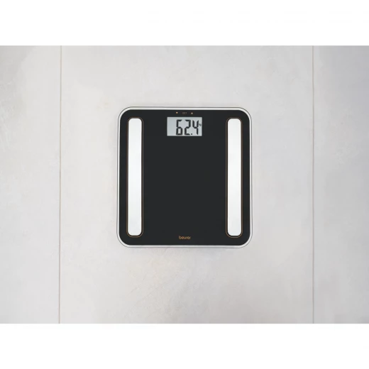 Beurer BF183 Diagnostic Bathroom Scale, Body Fat, Water, Muscle Mass & Weight Analyzer, Digital Glass Scale with Large LCD Display, Smart Health Monitoring - Beurer - Image 3