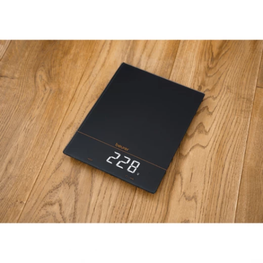 Beurer KS34 Digital Kitchen Scale, 15kg Capacity, Hidden Display, Precision Weighing, Sleek Glass Design, Multiple Units, Auto Shut-Off, Easy-to-Clean Surface - Beurer - Image 4