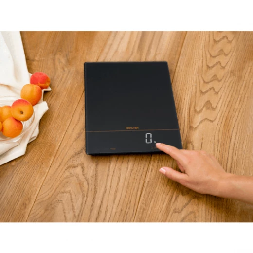 Beurer KS34 Digital Kitchen Scale, 15kg Capacity, Hidden Display, Precision Weighing, Sleek Glass Design, Multiple Units, Auto Shut-Off, Easy-to-Clean Surface - Beurer - Image 2