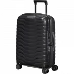 Samsonite Proxis Expandable Carry-On Trolley Lightweight, Durable Roxki Material, 100% Recyclable, Black - Samsonite