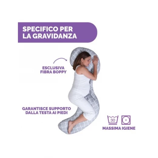 Chicco Total Body Pillow Criss Cross Grey - Chicco - Image 5