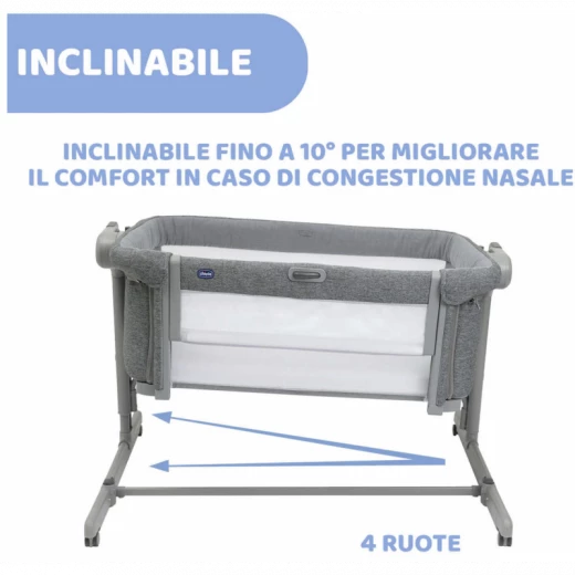 Chicco Next2me Magic Evo Co- Sleep Crib D.grey - Chicco - Image 2