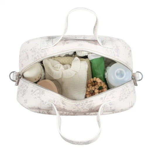 Pasito a Pasito Toile de Jouy Cream Diaper Bags – Elegant and Spacious Changing Bag for Your Little One - Pasito a Pasito - Image 3