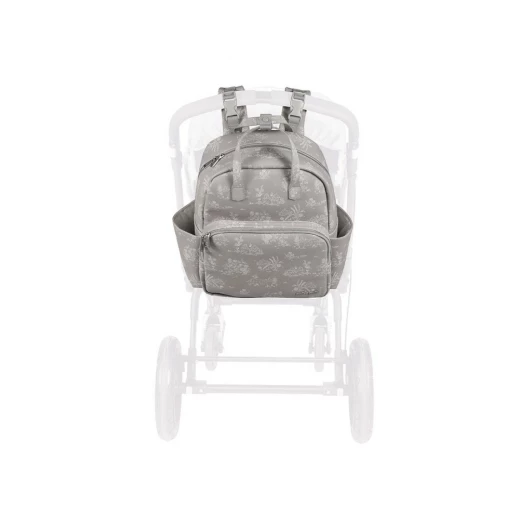 Pasito a Pasito Diaper Bags – Toile de Jouy Forest Rucksack Stylish and Comfortable Backpack for Modern Moms - Pasito a Pasito - Image 2