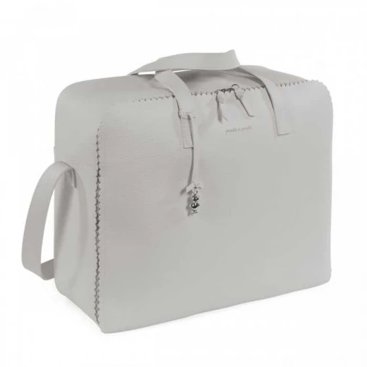 Pasito a Pasito Diaper Bag Suitcase – Icon Print in Smoke Color, Stylish and Practical for Carrying Baby Essentials While Traveling - Pasito a Pasito - Image 4