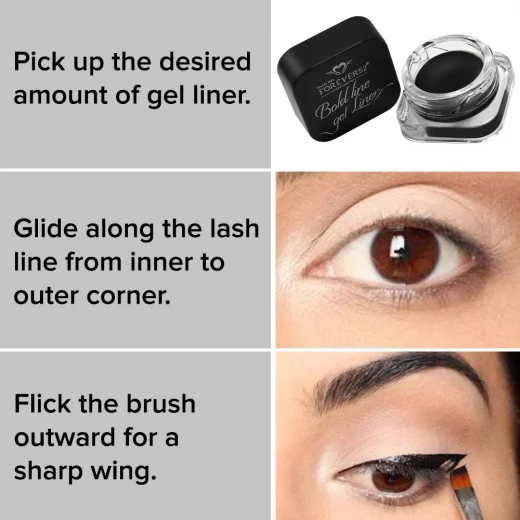 Forever 52 Waterproof Matte Gel Eyeliner BLE002 Long Lasting Eye Makeup for Precise Definition - Forever 52 - Image 4