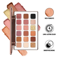 Forever 52 Backstage Essential Eyeshadow Palette 18 Colors Professional Makeup Kit for Eye Looks