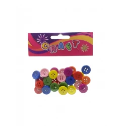 Foska  wooden Buttons - Colored