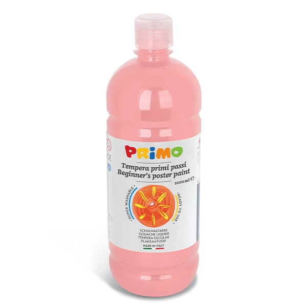Primo Beginner’s ready mix poster paint Bottle 1000 ml-PINK - Primo