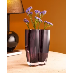 مزهرية زجاجية يدوية الصنع ليلبون - الحجم الكبير 17×30 سم من مدام كوكو
