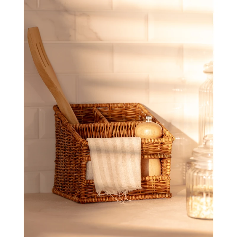 Madame COCO Brun Organizer 18×18×16.5cm – Stylish Storage Organizer for Household Items, Accessories & Everyday Essentials, Ideal for Home, Bedroom, Office & Daily Organization - Madame COCO