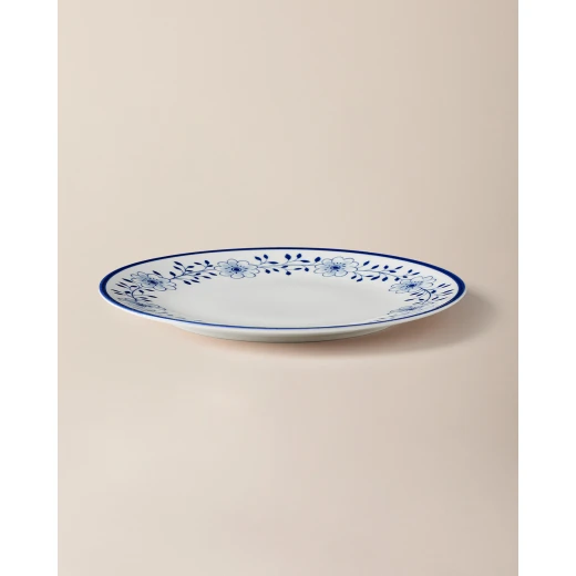 Madame COCO Reve Bleu Floral Porcelain Serving Plate 25cm Blue & White – Elegant Serving Dish for Food, Appetizers & Desserts, Ideal for Everyday Dining, Entertaining & Table Setting - Madame COCO - Image 2