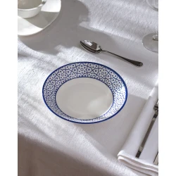 Madame COCO Reve Bleu Chantal Porcelain Dinner Plate 20cm – Elegant Serving Plate for Main Meals and Everyday Dining, Ideal for Table Setting