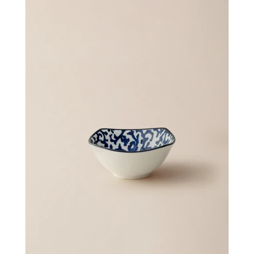 Madame Coco Reve Bleu Reneta Porcelain Bowl 11×11cm – Elegant Small Serving Bowl for Appetizers, Desserts & Snacks, Stylish Tableware for Everyday Dining - Madame COCO - Image 2