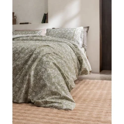 طقم غطاء لحاف مزدوج مدام كوكو سوزان – غطاء لحاف رانفورس بنقشة أنيقة 200×220 سم مع غطائي وسادة 50×70 سم وملاءة مطاطية 160×200 سم، طقم مفروشات سرير