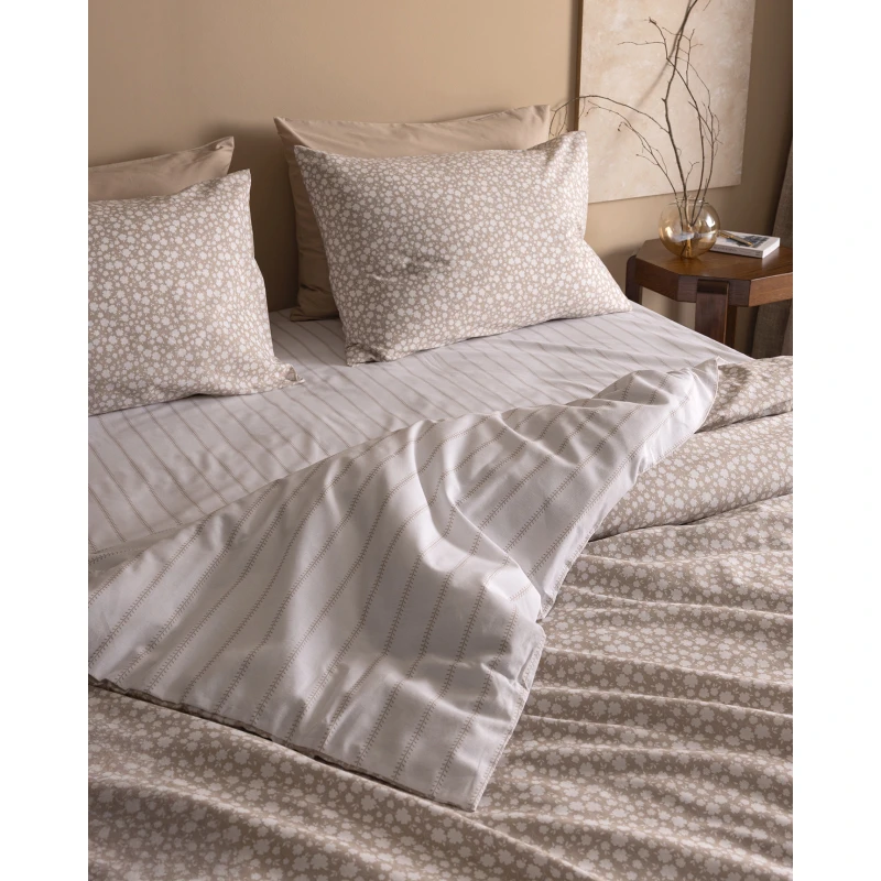 طقم غطاء لحاف سنجل مدام كوكو أنجلينا – غطاء لحاف 160×220 سم مع غطاء وسادة 50×70 سم وملاءة 160×240 سم، طقم مفروشات سرير أنيق ومريح لغرفة النوم - مدام كوكو