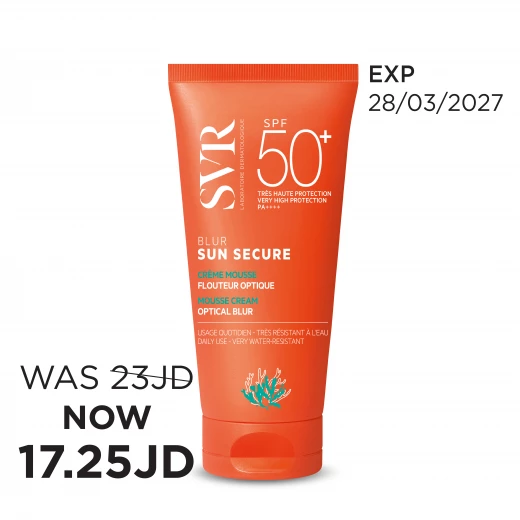 SVR Laboratoires SUN SECURE BLUR SPF 50+ Optical Blur Mousse Cream 50ml