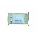 Mustela Baby Cleansing Wipes with Natural Avocado - For Face, Body & Diaper Area - Made with Compostable & Plastic Free Fibers - 60 units - Mustela