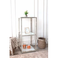 ARMN Milton 3-Shelf 45x45cm Stand - Silver