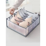 منظم ملابس وإكسسوارات 6 أقسام من ARMN TidyFold - رمادي وشفاف - ارمن