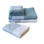 RR 4-Piece Towel Set - Striped Blue & White - RR