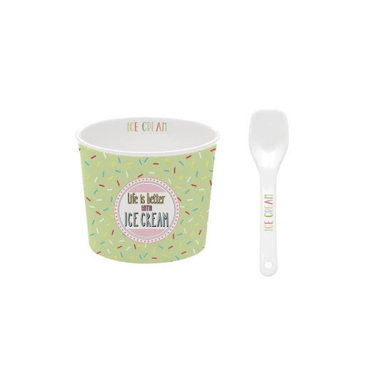 Easy Life Onfleek 2-Piece Ice Cream Set in Box - Green - Easy Life - Image 2