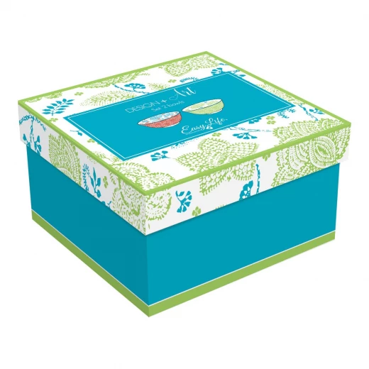 طقم زبديات 15 سم قطعتين من Easy Life Fleur VersaB - أخضر وأحمر - ايزي  لايف - Image 3