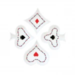 طقم زبديات سناكات 4 قطع 10.5 سم بعلبة من Easy Life Casino Royale - ألوان متعددة - ايزي  لايف