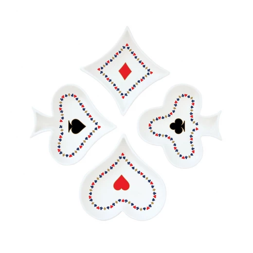 طقم زبديات سناكات 4 قطع 10.5 سم بعلبة من Easy Life Casino Royale - ألوان متعددة - ايزي  لايف - Image 2