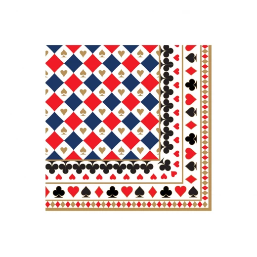 Easy Life Casino Royale 20-Piece Paper Napkin Set - Multicolored - Easy Life - Image 2