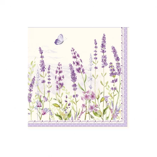 Easy Life Lavender Field Paper Napkin Set - Multicolored 20-Piece - Easy Life - Image 2