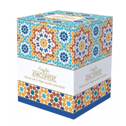 طقم كوب بمصفاة وغطاء ألوان متعددة 350 مل بعلبة من ايزي لايف - ايزي  لايف - Image 3