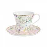 Easy Life Birds Melody 350ml Teacup & Saucer Set - Multicolored - Easy Life