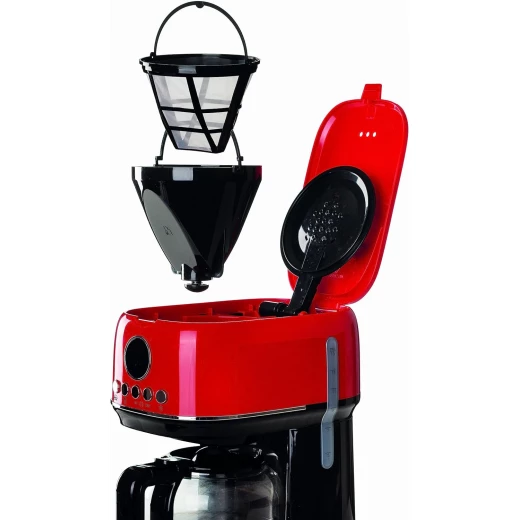 ماكينة قهوة أميريكان 12 كوب من Ariete Moderna - أحمر - اريتي - Image 4