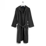 Caleffi Minorca  Bathrobe - Black XXXL - caleffi