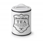 Ibili 11x16cm Tea Canister with Handle - White - Ibili