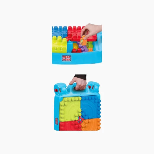 Mega Bloks Build 'n Learn Table – Includes building blocks and special pieces for constructing scenes like towns or houses – Model CNM42 - Mega Bloks - Image 4