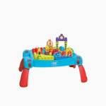 Mega Bloks Build 'n Learn Table – Includes building blocks and special pieces for constructing scenes like towns or houses – Model CNM42 - Mega Bloks