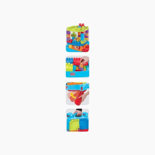 Mega Bloks Build 'n Learn Table – Includes building blocks and special pieces for constructing scenes like towns or houses – Model CNM42 - Mega Bloks - Image 12