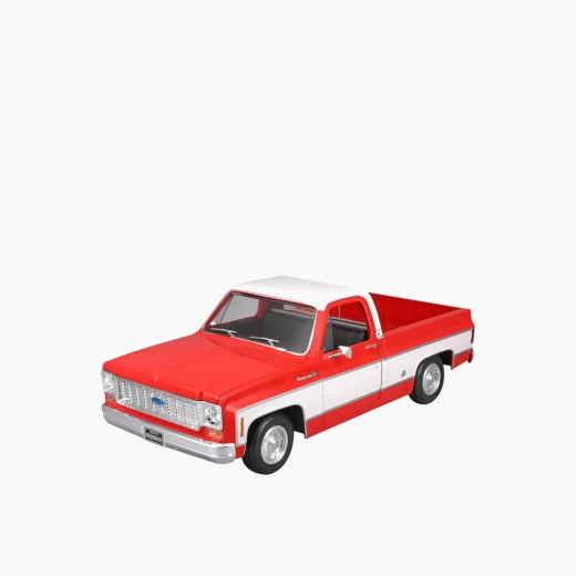 مايستو 1974 شيفروليه C10 شايان سوبر داي كاست نموذج سيارة - مقياس 1:18 - تمثيل أصلي لسيارة شيفروليه C-10 بيك أب شايان سوبر 1974 - موديل 31467 R/W - مايستو - Image 7
