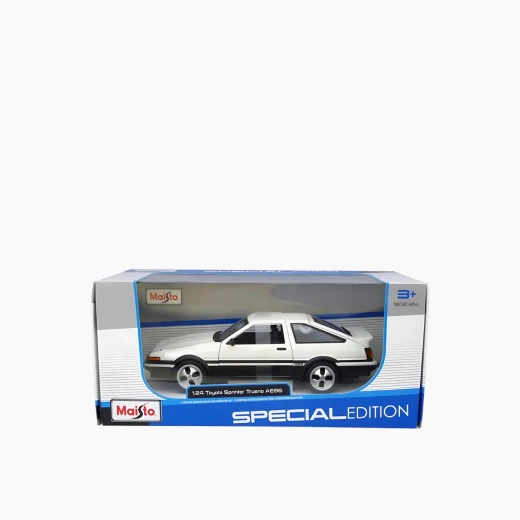 مايستو سيارة تويوتا سبرينتر ترونو AE86 مجسمة من المعدن، مقياس 1:24، باللون الأبيض، موديل 32916 WT - مايستو - Image 2