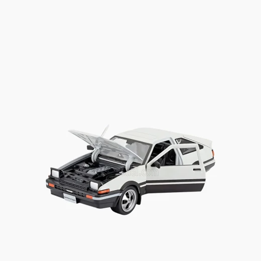 مايستو سيارة تويوتا سبرينتر ترونو AE86 مجسمة من المعدن، مقياس 1:24، باللون الأبيض، موديل 32916 WT - مايستو - Image 3