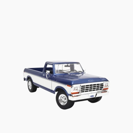 مايستو 1979 فورد F150 بيك اب نموذج سيارة مصبوبة - مقياس 1:18 - أبواب مفتوحة، غطاء محرك السيارة، والباب الخلفي لعرض مفصل - موديل 31462 BU - مايستو - Image 2