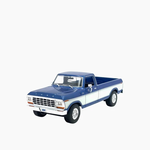 مايستو 1979 فورد F150 بيك اب نموذج سيارة مصبوبة - مقياس 1:18 - أبواب مفتوحة، غطاء محرك السيارة، والباب الخلفي لعرض مفصل - موديل 31462 BU - مايستو - Image 11