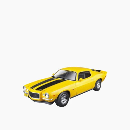 مايستو 1971 شيفروليه كامارو نموذج سيارة مصبوبة - مقياس 1:18 - تقريبًا. نسخة طبق الأصل 9.5 بوصة – موديل 31131 GY - مايستو - Image 30