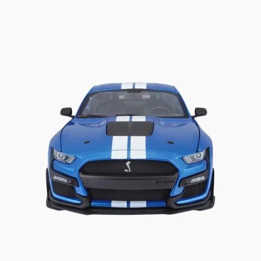مايستو 2020 فورد شيلبي GT500 – إصدار خاص 1:18، أزرق معدني – جسم معدني مصبوب مع أجزاء بلاستيكية – موديل 31388 BU - مايستو - Image 2